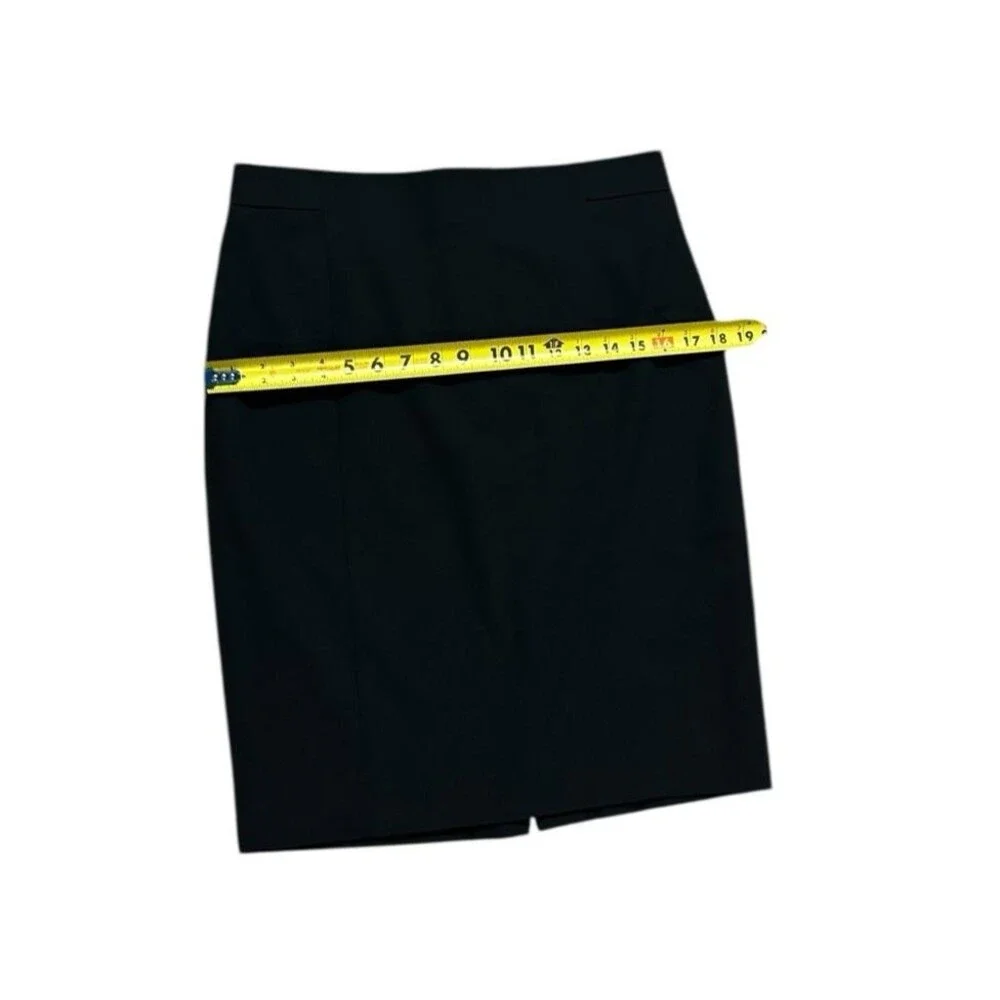 NWT Ann Taylor skirt 8P Knee Length Black corpcore classic business office wear